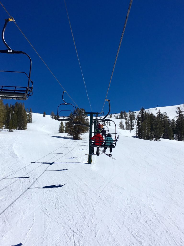 skiing in california
