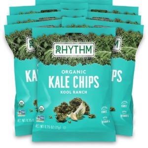 Rhythm Superfoods Kale Chips, Kool Ranch, Organic and Non-GMO, Single Serves