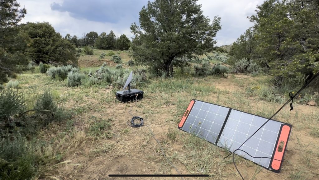 starlink jackery car camping setup