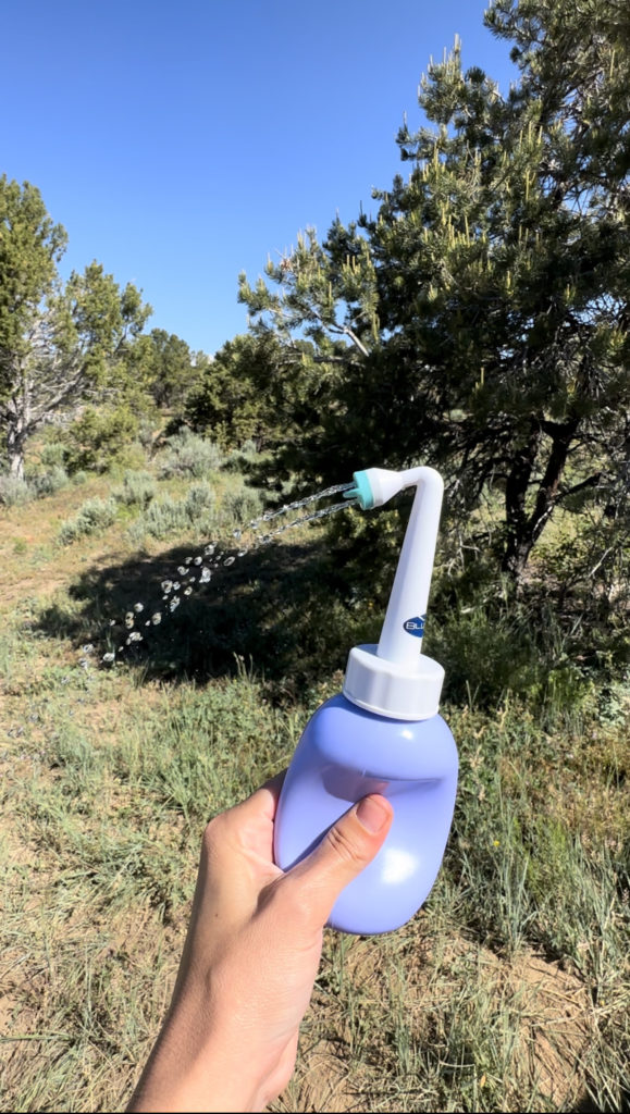 feminine hygiene while car camping